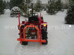 Pallet fork with bale spear for Japanese compact tractors, Komondor RVBT-300 - Implements - Transport and Loader Implements